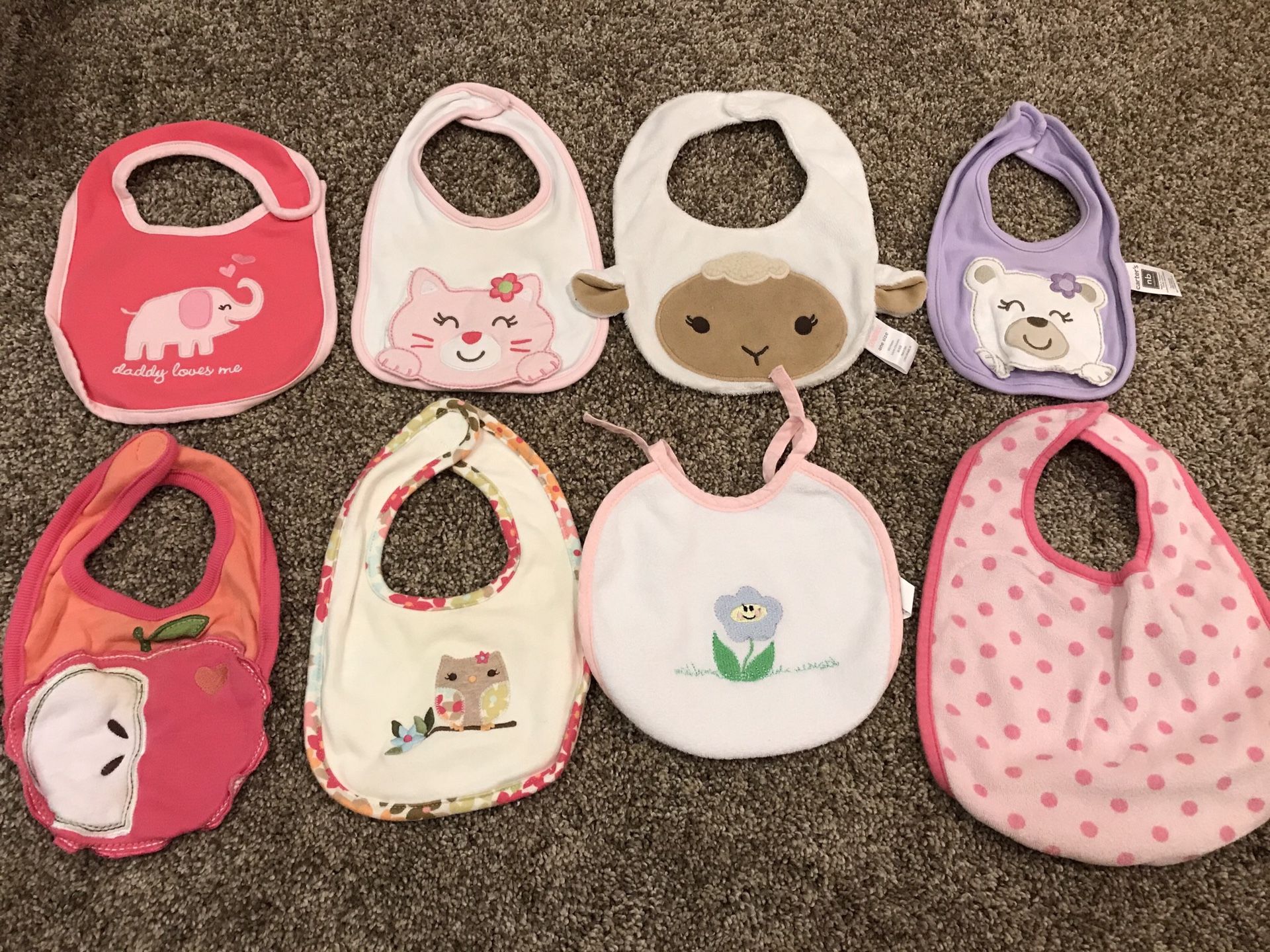Baby Girls Bib lot