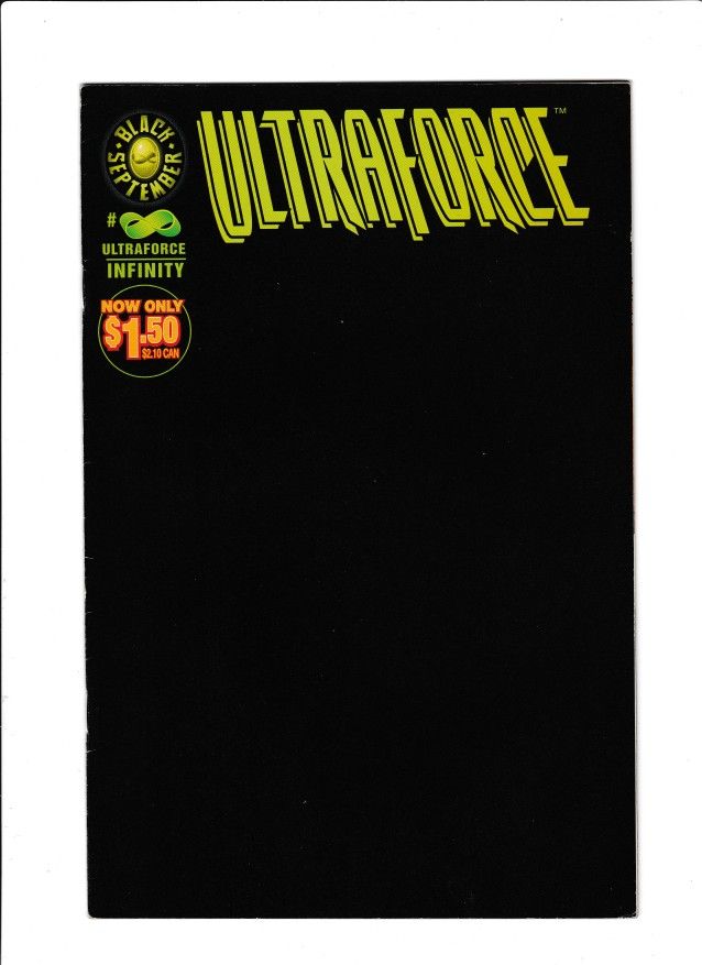 ULTRAFORCE: INFINITY #00 (1995) BLACK COVER | TRADE DRESS
