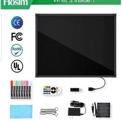 32"x24" LED Message Writing Board, Neon Sign for Business & Restaurants,