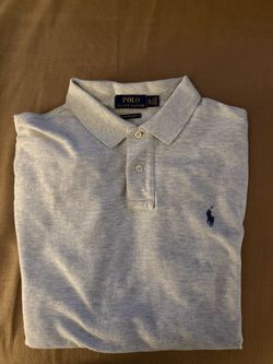 Gray polo XL Custom fit