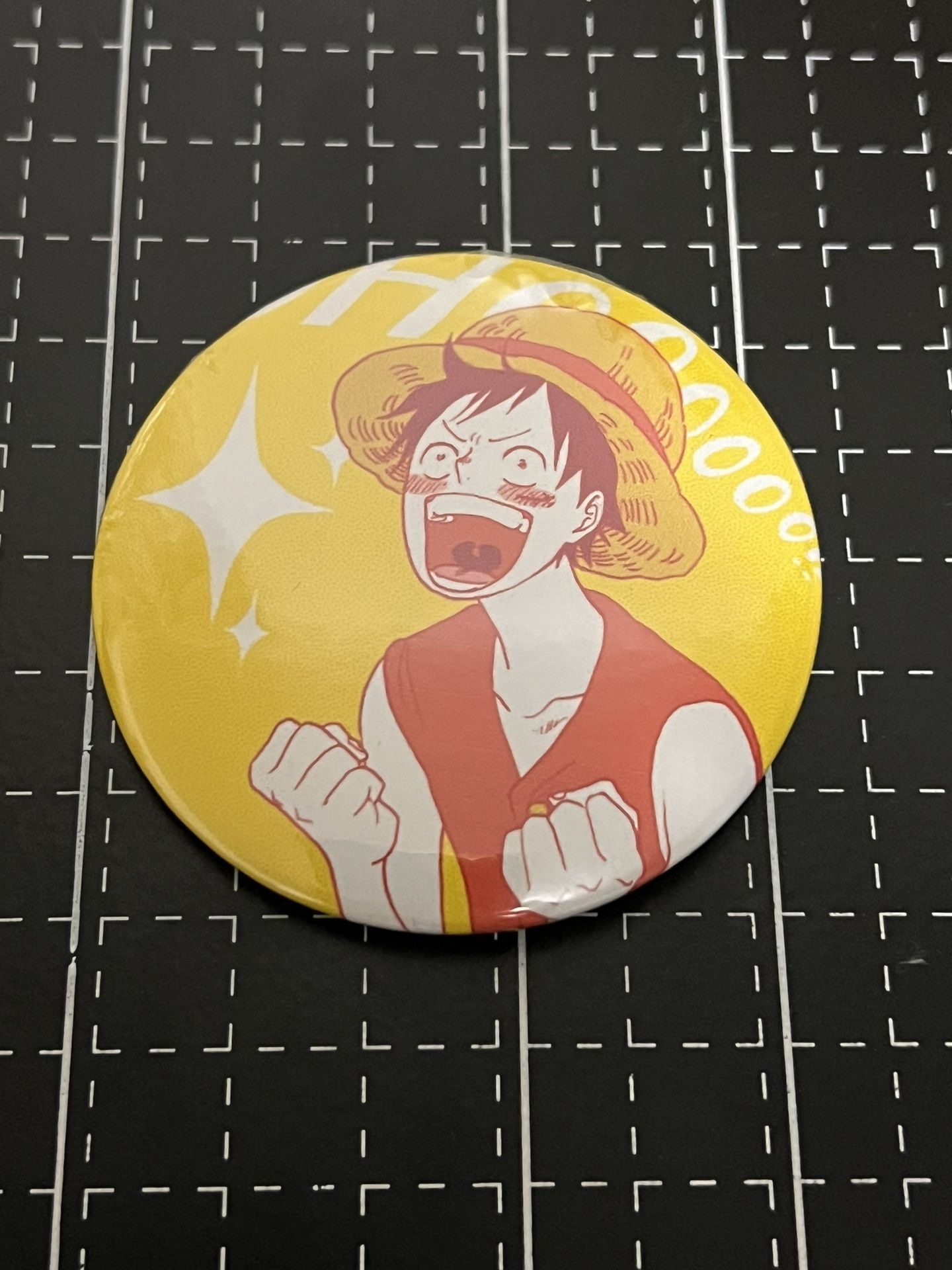 Anime Luffy Button Pin #4