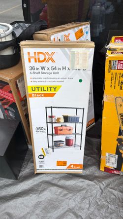Hdx 4 shelf storage unit