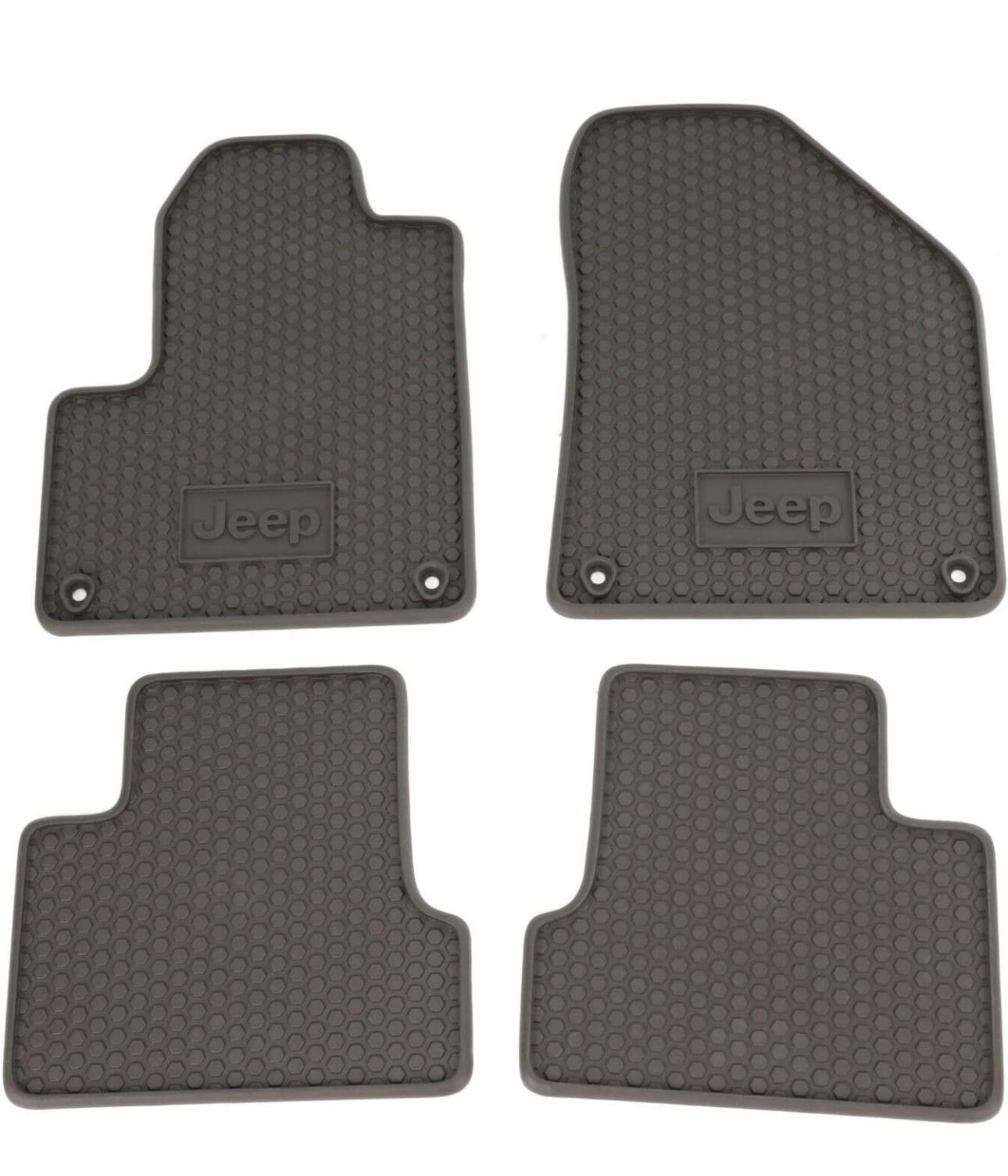 2012-2017 Compatible with Jeep Compatible with Cherokee Front & Rear Rubber Slush Floor MATS
