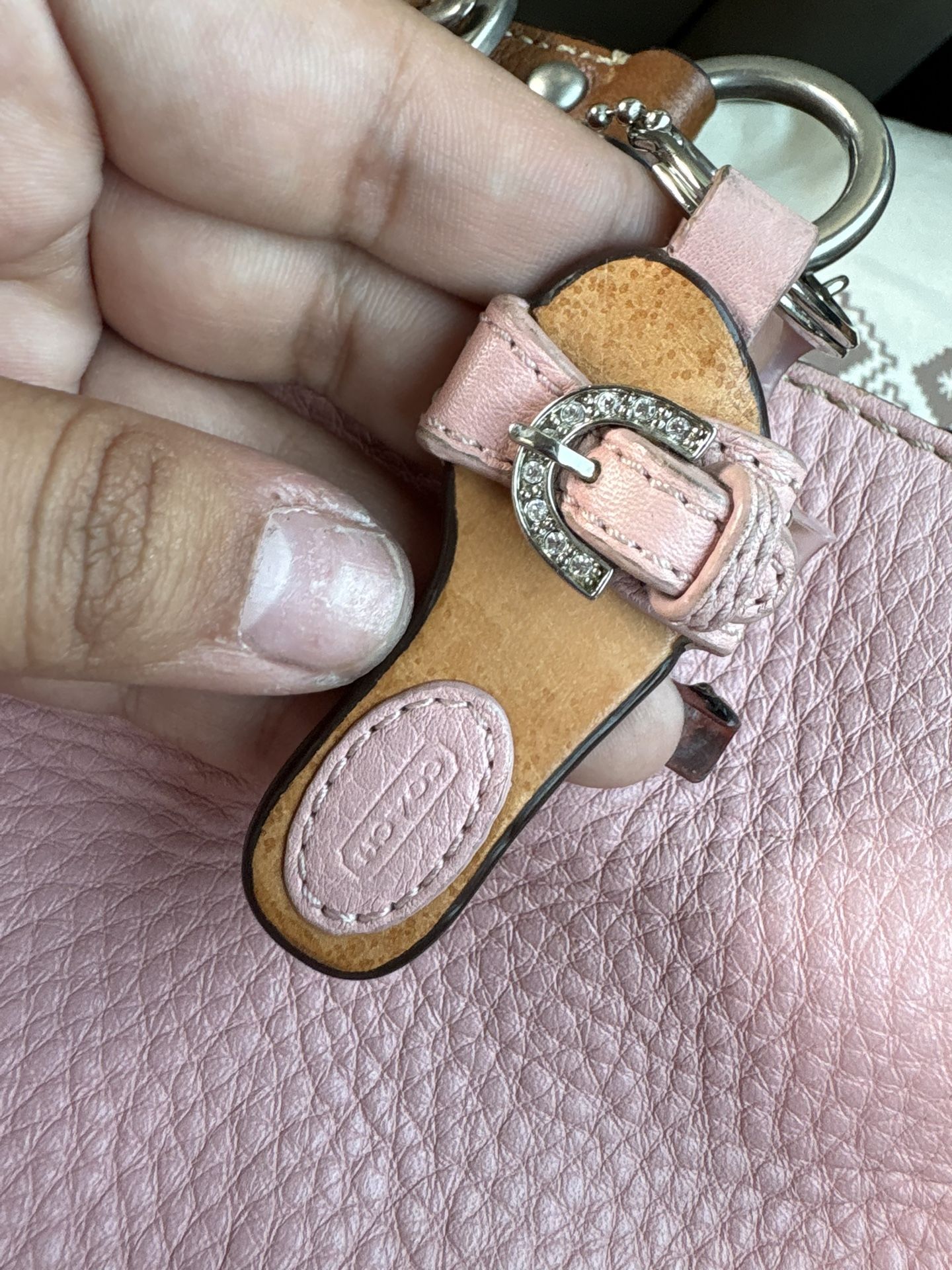 pink coach bag