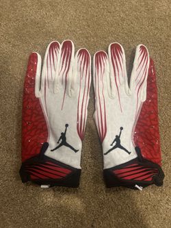Nike Jordan Fly Lock football gloves L Red Large