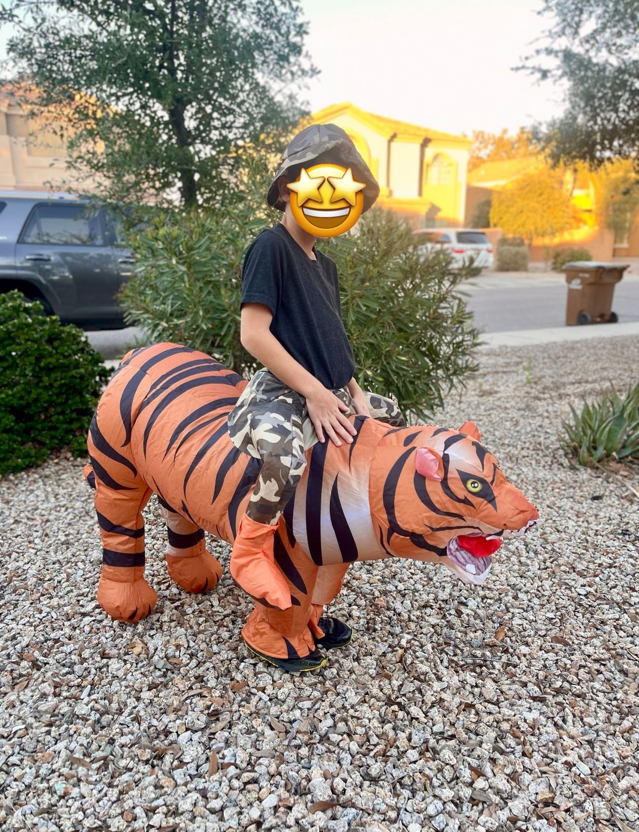 Tiger Blow Up Costume -kids
