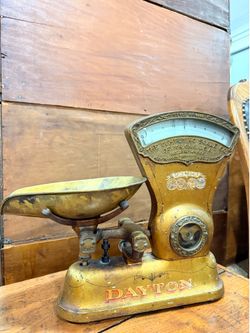 Vintage Antique Dayton Gold Medal Computing Scale Style 166 Candy General Store