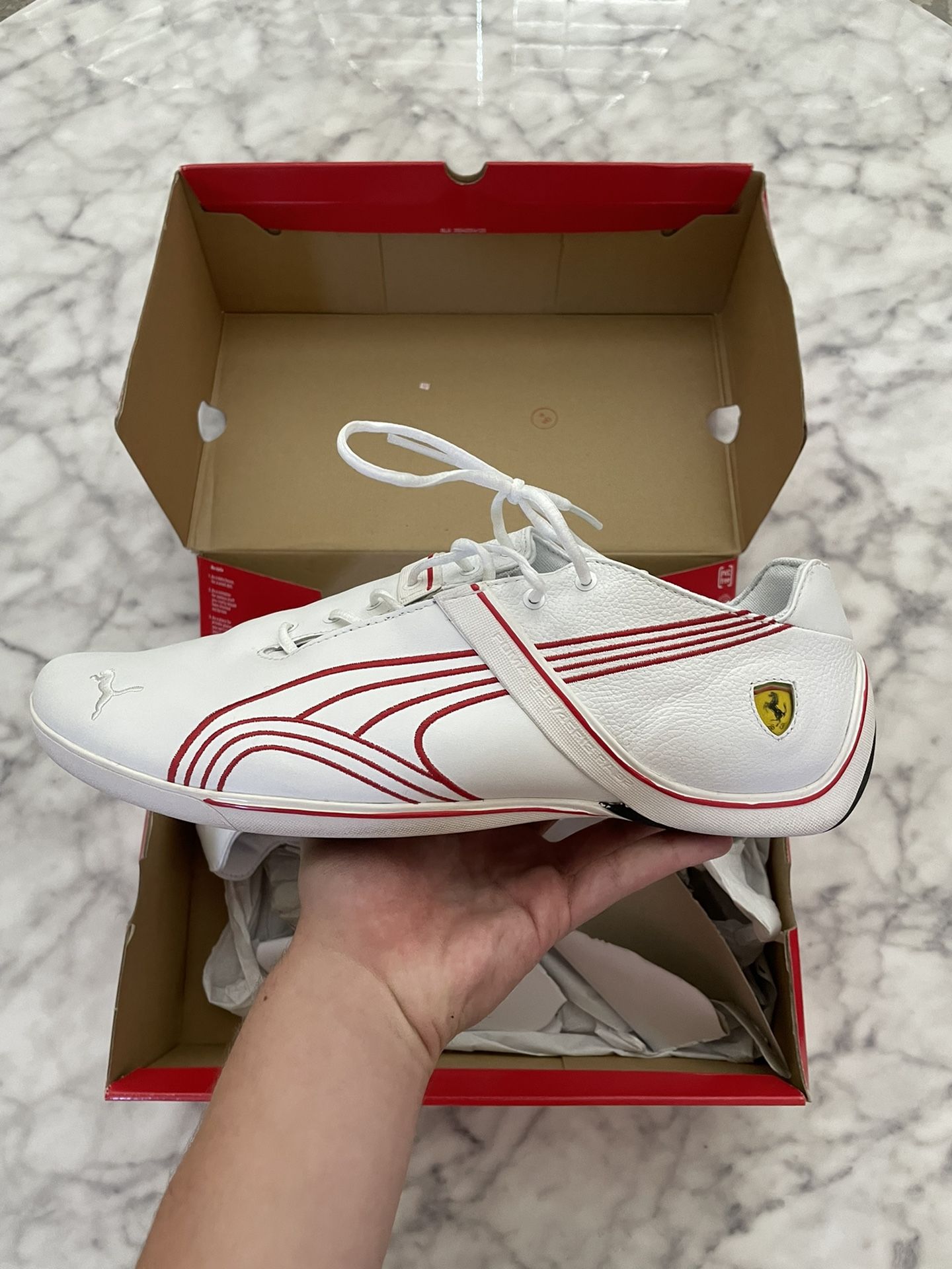 Puma Ferrari Cat White Shoes