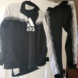 Adidas Jogger Set (Shirt,sweats,& Jacket)