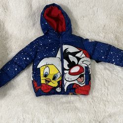 Brand New Looney Tunes Kids Jacket Size 5/6