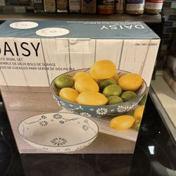 Daisy Serving Bowls 2 Piece 