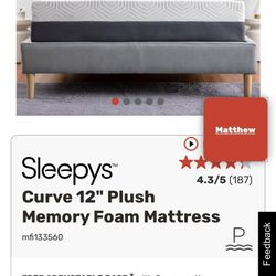 Queen Mattress Frame and Headboard