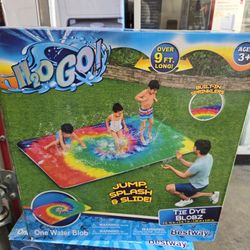 H2OGO! Tie Dye Blobz Water-Filled Splash Pad, 9’ 10”
