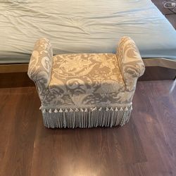 Upholstered Vanity Stool Bench 27” L  13”W 18” H