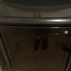 samsung Smart Top-Load Washer & Electric Dryer in Brushed Navy