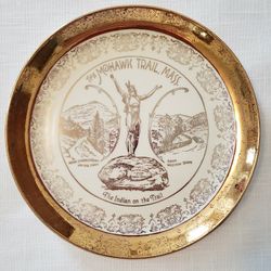 Sabin Crest-O-Gold “The Indian on the Trail” Plate