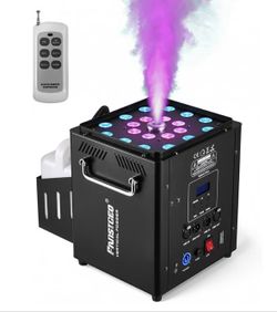 FANSTGEQ 1800W Vertical Fog Machine with Remote & DMX - Like New