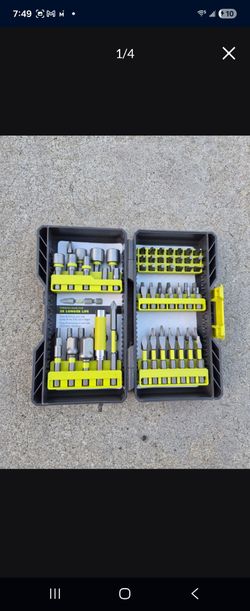 Ryobi Drill Bit & Socket Set - 70+ Pieces - Like New Condition
