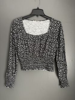 Large Floral Crop Top