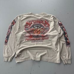 Vintage Chopper flame graphic longsleeve