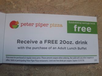 Peter Piper Pizza Coupons For Sale In El Paso Tx Offerup