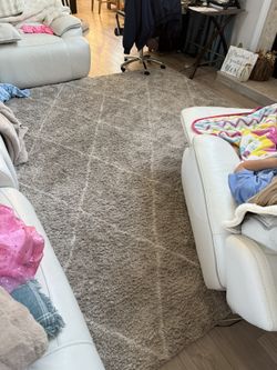 8x10 Grey Area Rug - FREE