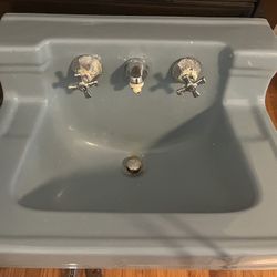 Antique Blue Sink
