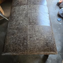 Beautiful Pottery Barn Leather Ottoman! (Over $1000 New)