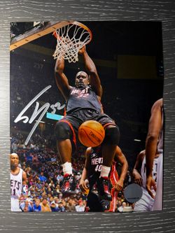 Shaquille O'Neal Signed Miami Heat #32 10x8 Photo Autographed NBA Super RARE