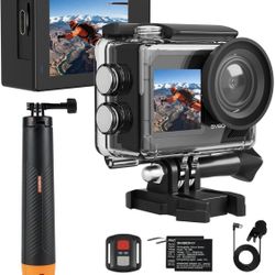 Underwater Camera  with Floating Selfie Stick