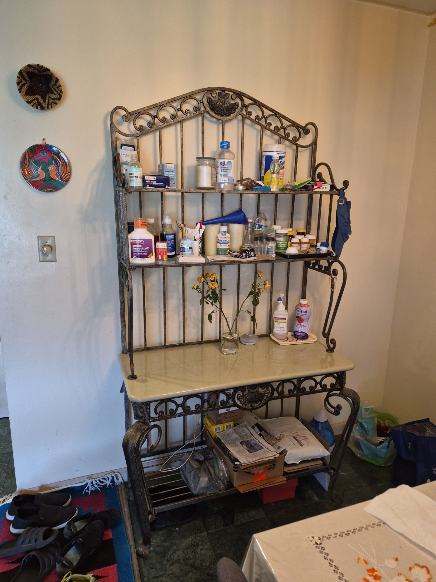 Solid Metal Baker's Rack