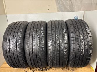 Set 4 tires 275 45 20 Pirelli scorpion zero as run flat like new no repairs