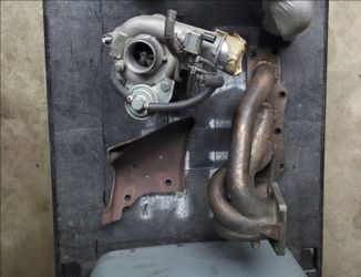 Mazda speed exhaust manifold and turbo