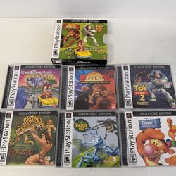 Sony PlayStation 1 PS1 Disney Collectors Edition Games Empty Cases and Manuals
