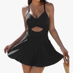 black Large New Bathing Suit 