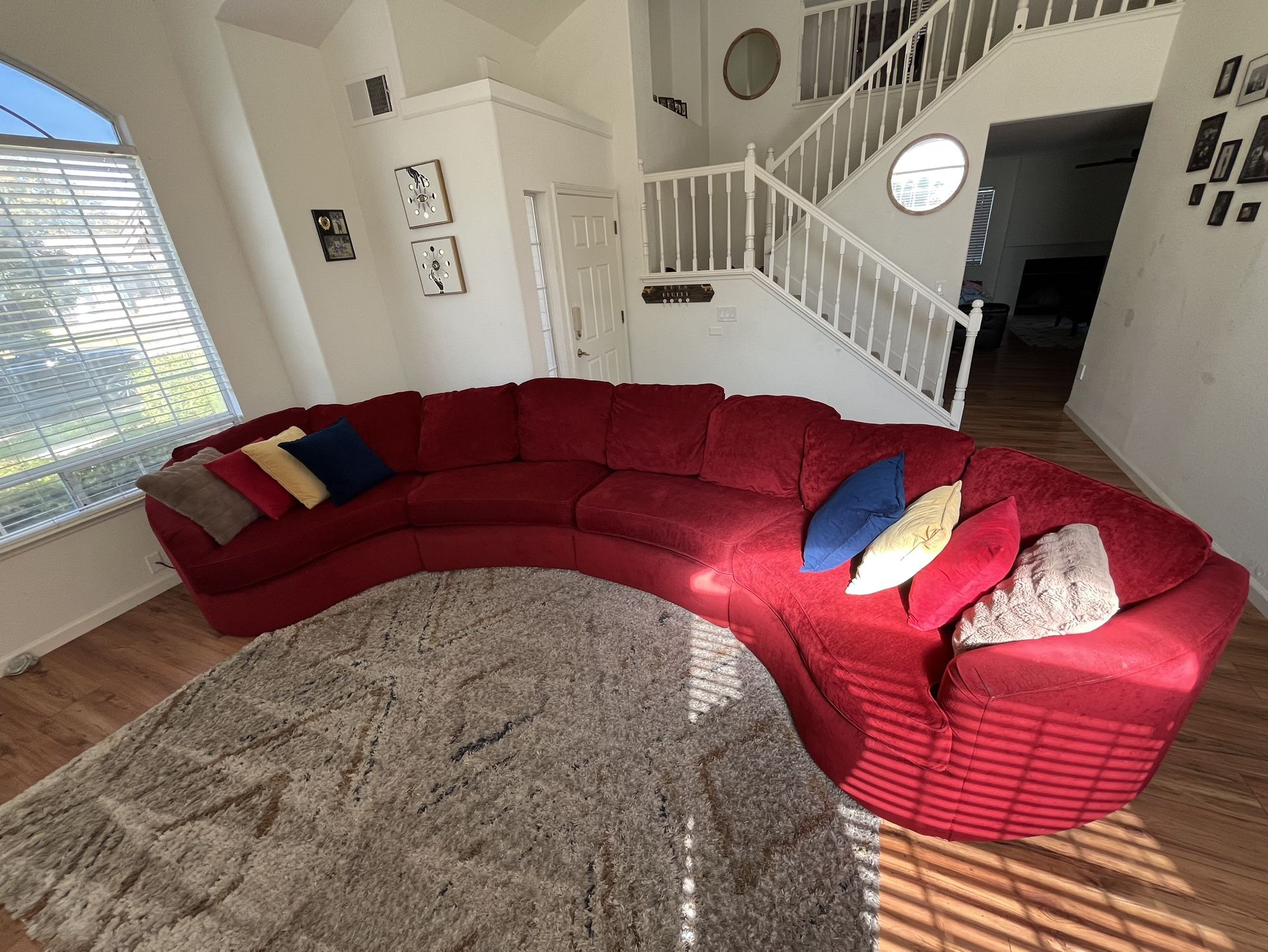 Red Lazy Boy Sectional Sofa