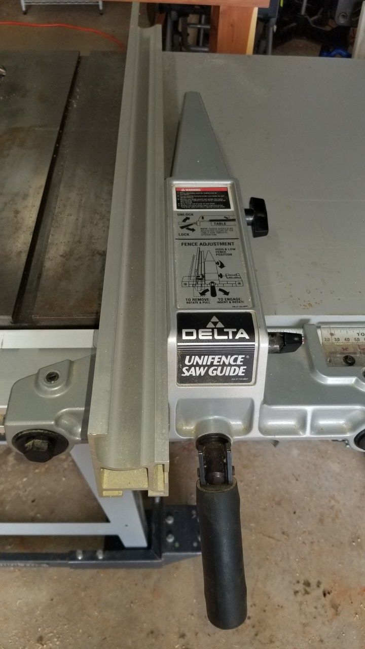 Delta Unifence Saw Guide & Rail