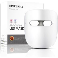 HIME SAMA Led Face Mask, Red Light Mask for Face