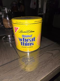 Wheat thins tin
