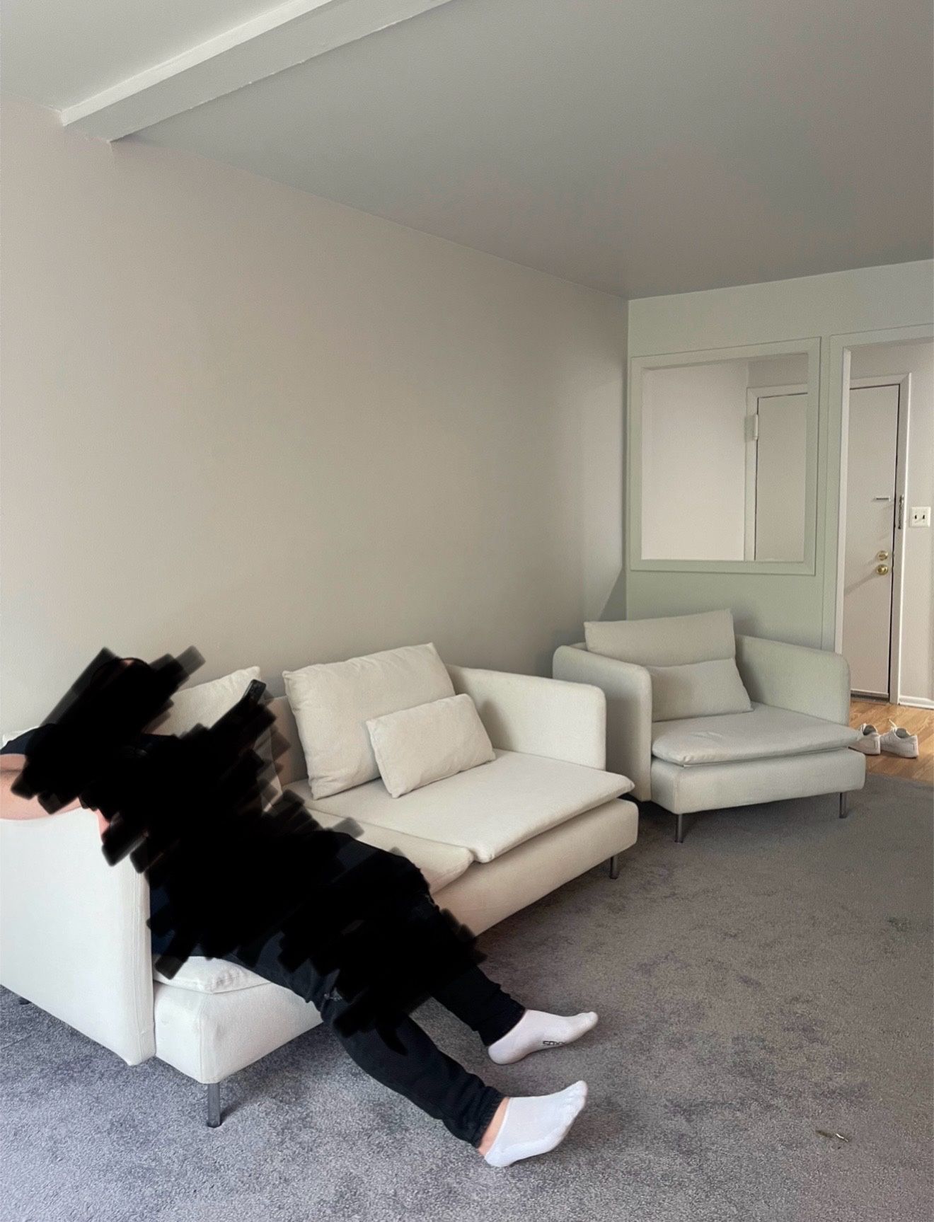White couches