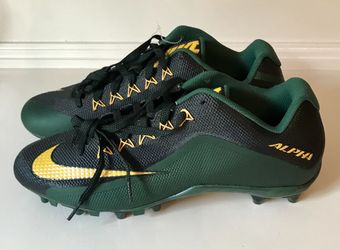 New Nike Alpha Pro 2.0 Cleats Green & Gold