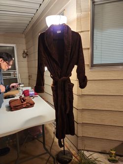 Brown Unisex Robe