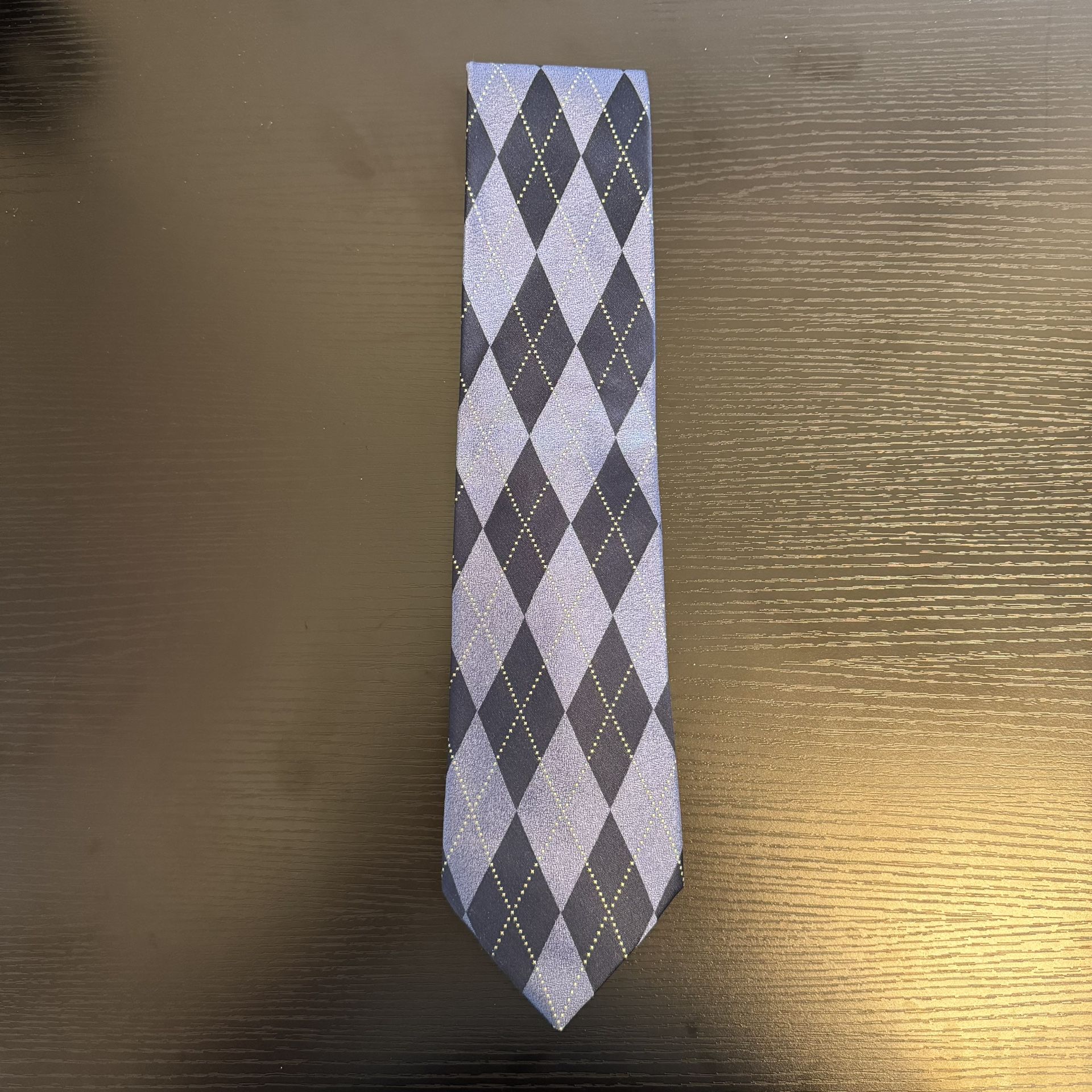 Geoffrey Beene Blue Argyle Tie