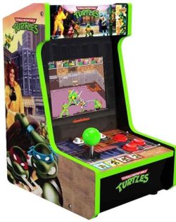 Arcade1Up Teenage Mutant Ninja Turtles Countercade, 15.75"H x 12"W x 9.5"L, New