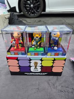 FIFA 2026 World Cup Mascot Figure Set Official Licensed Product 3 Pack