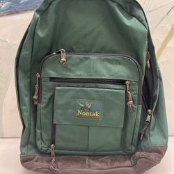 Vintage Green With Leather Bottom Noatak Outdoor Sport Backpack