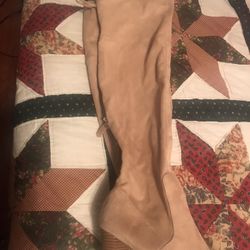 Suede Thigh High Heels Boots /size 7/brand new 