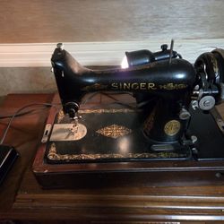 Portable Singer sewing machine