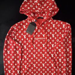 Red & White Luxury Hoodie 