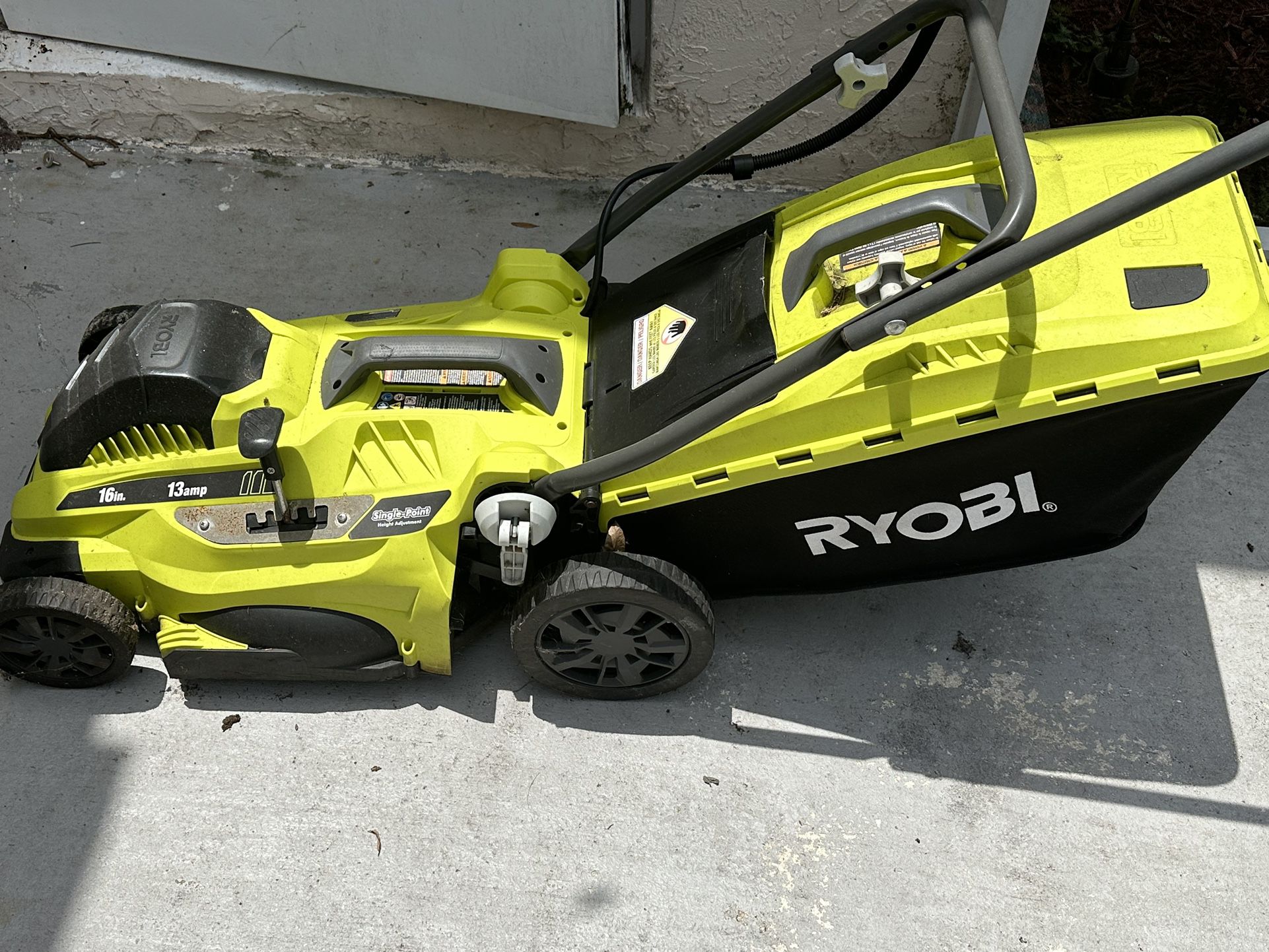 Ryobi Electric Lawn Mower-$150